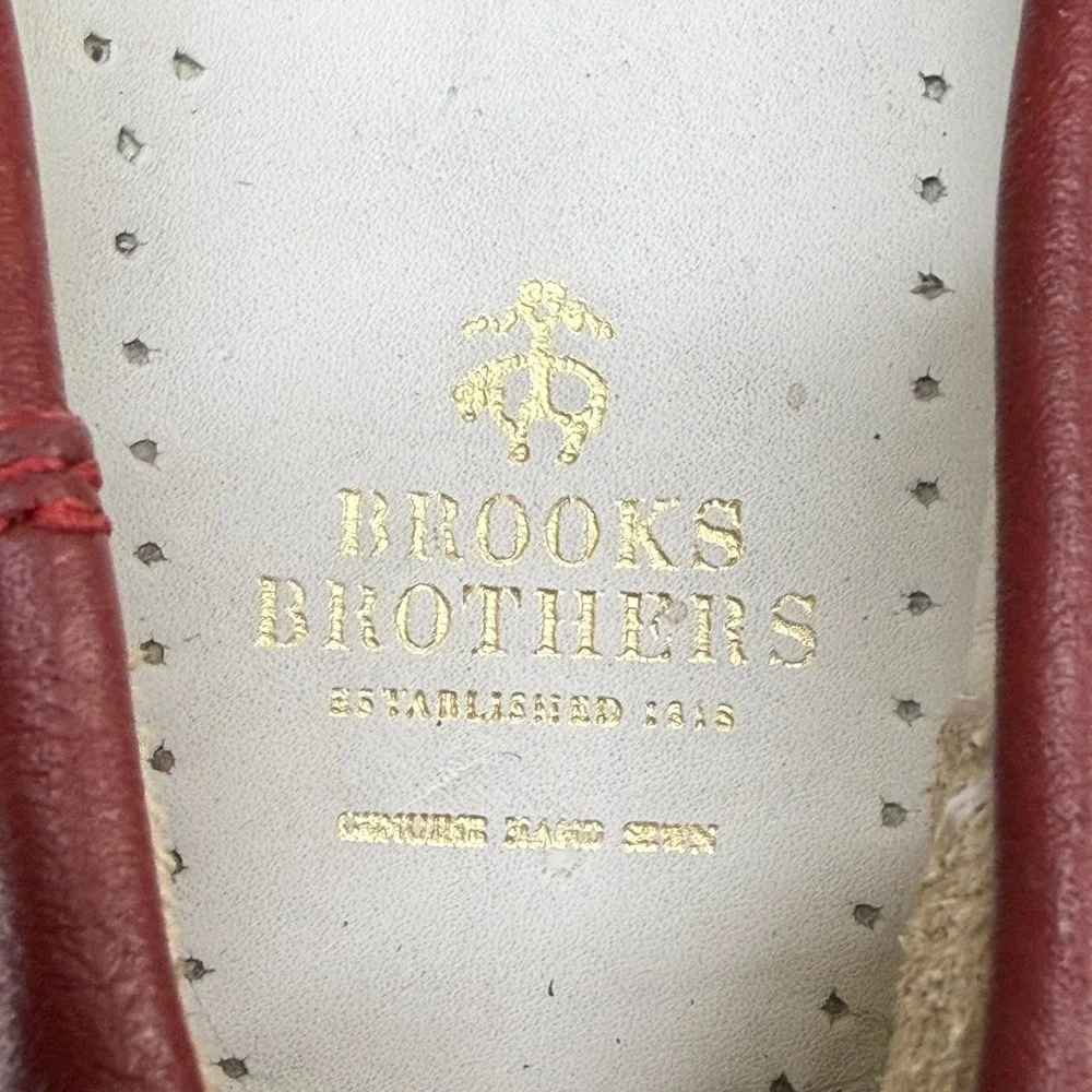 Brooks Brothers Boat Loafers Womens 9 M American Patriotic Navy Red White 5229